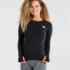 WOMEN'S BEST Move Seamless Long Sleeve Top | Black Marl