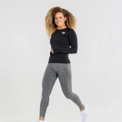 WOMEN'S BEST Move Seamless Long Sleeve Top | Black Marl