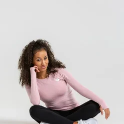 WOMEN'S BEST Move Seamless Long Sleeve Top | Light Pink Marl SPORTBEKLEIDUNG