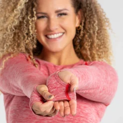 WOMEN'S BEST SPORTBEKLEIDUNG Move Seamless Long Sleeve Top | Red Marl