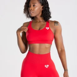 WOMEN'S BEST Power Seamless Sports Bra | Red SPORTBEKLEIDUNG