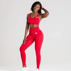 WOMEN'S BEST Power Seamless Sports Bra | Red SPORTBEKLEIDUNG