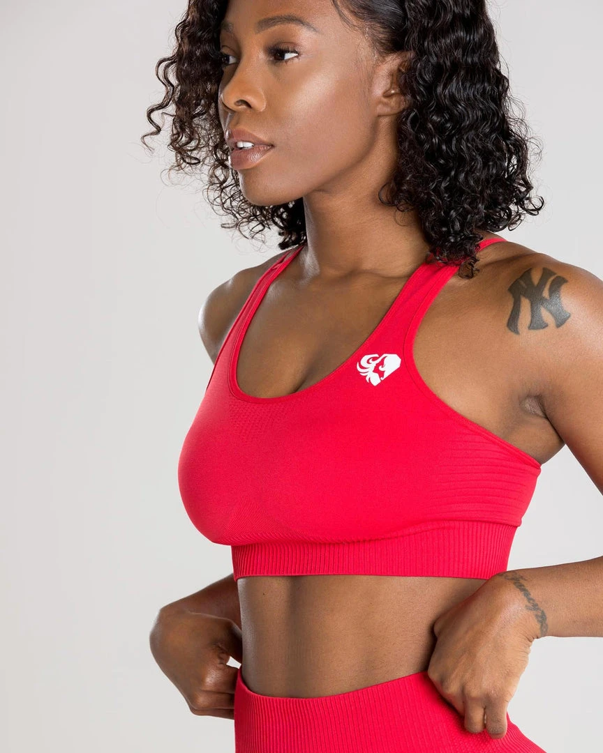 WOMEN'S BEST Power Seamless Sports Bra | Red SPORTBEKLEIDUNG