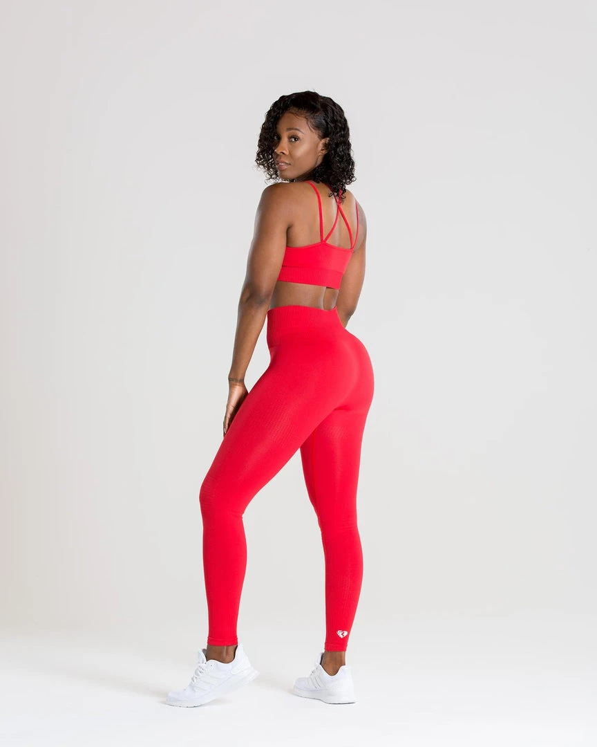 WOMEN'S BEST Power Seamless Sports Bra | Red SPORTBEKLEIDUNG