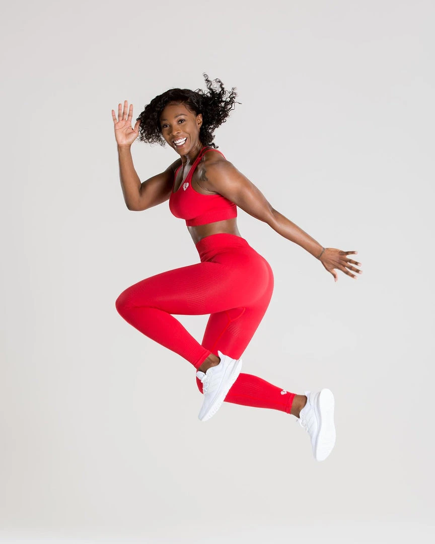 WOMEN'S BEST SPORTBEKLEIDUNG Power Seamless Leggings | Red