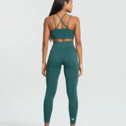 WOMEN'S BEST Power Seamless Sports Bra | Forest Green SPORTBEKLEIDUNG