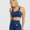 WOMEN'S BEST Power Seamless Sports Bra | Sapphire Blue