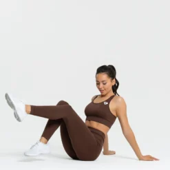 WOMEN'S BEST Power Seamless Sports Bra | Walnut Brown