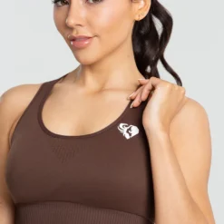 WOMEN'S BEST Power Seamless Sports Bra | Walnut Brown