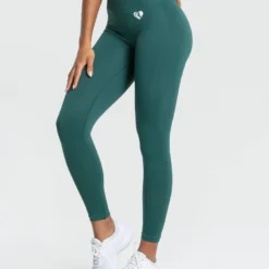 WOMEN'S BEST Power Seamless Leggings | Forest Green SPORTBEKLEIDUNG
