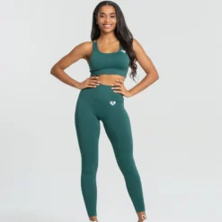 WOMEN'S BEST Power Seamless Leggings | Forest Green SPORTBEKLEIDUNG