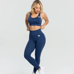 WOMEN'S BEST Power Seamless Leggings | Sapphire Blue SPORTBEKLEIDUNG