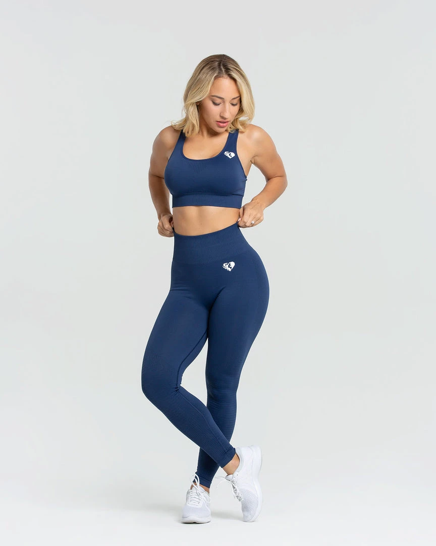 WOMEN'S BEST Power Seamless Leggings | Sapphire Blue SPORTBEKLEIDUNG