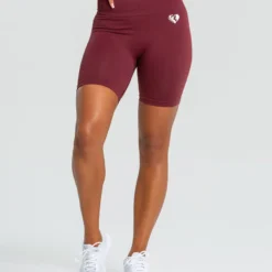 WOMEN'S BEST SPORTBEKLEIDUNG Power Seamless Cycling Shorts | Burgundy