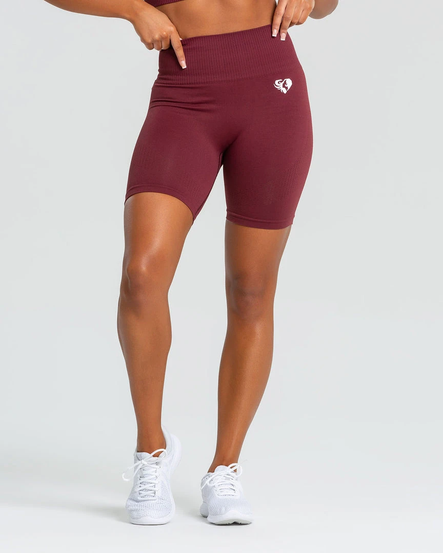 WOMEN'S BEST SPORTBEKLEIDUNG Power Seamless Cycling Shorts | Burgundy