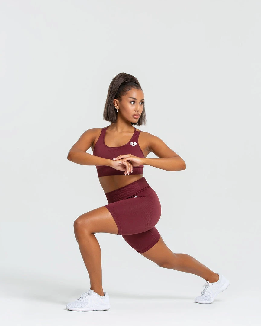 WOMEN'S BEST SPORTBEKLEIDUNG Power Seamless Cycling Shorts | Burgundy