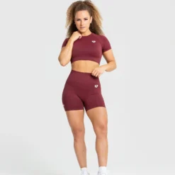 WOMEN'S BEST SPORTBEKLEIDUNG Power Seamless Shorts | Burgundy