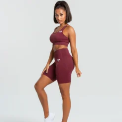 WOMEN'S BEST SPORTBEKLEIDUNG Power Seamless Cycling Shorts | Burgundy