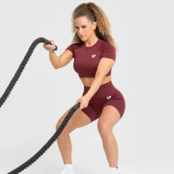 WOMEN'S BEST SPORTBEKLEIDUNG Power Seamless Shorts | Burgundy