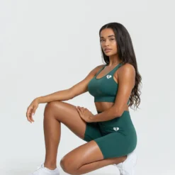 WOMEN'S BEST Power Seamless Cycling Shorts | Forest Green SPORTBEKLEIDUNG