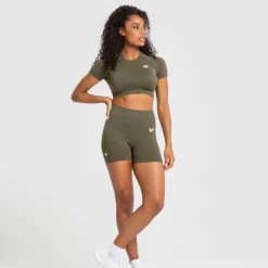 WOMEN'S BEST Power Seamless Shorts | Khaki