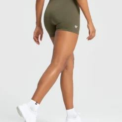 WOMEN'S BEST Power Seamless Shorts | Khaki