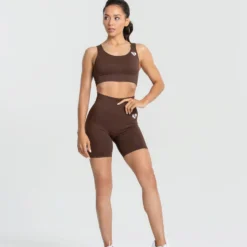 WOMEN'S BEST Power Seamless Cycling Shorts | Walnut Brown SPORTBEKLEIDUNG