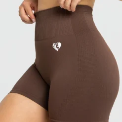 WOMEN'S BEST Power Seamless Shorts | Walnut Brown SPORTBEKLEIDUNG