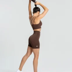WOMEN'S BEST Power Seamless Cycling Shorts | Walnut Brown SPORTBEKLEIDUNG