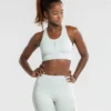 WOMEN'S BEST SPORTBEKLEIDUNG Renew Seamless Sports Bra | Chalk Grey