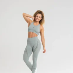 WOMEN'S BEST Renew Seamless Sports Bra | Mud Green SPORTBEKLEIDUNG