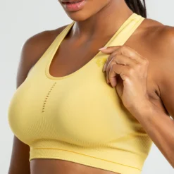 WOMEN'S BEST Renew Seamless Sports Bra | Dried Yellow SPORTBEKLEIDUNG
