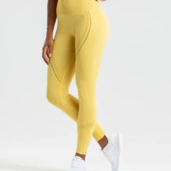 WOMEN'S BEST Renew Seamless Leggings | Dried Yellow SPORTBEKLEIDUNG