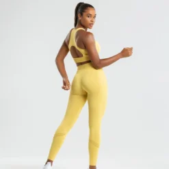 WOMEN'S BEST Renew Seamless Leggings | Dried Yellow SPORTBEKLEIDUNG