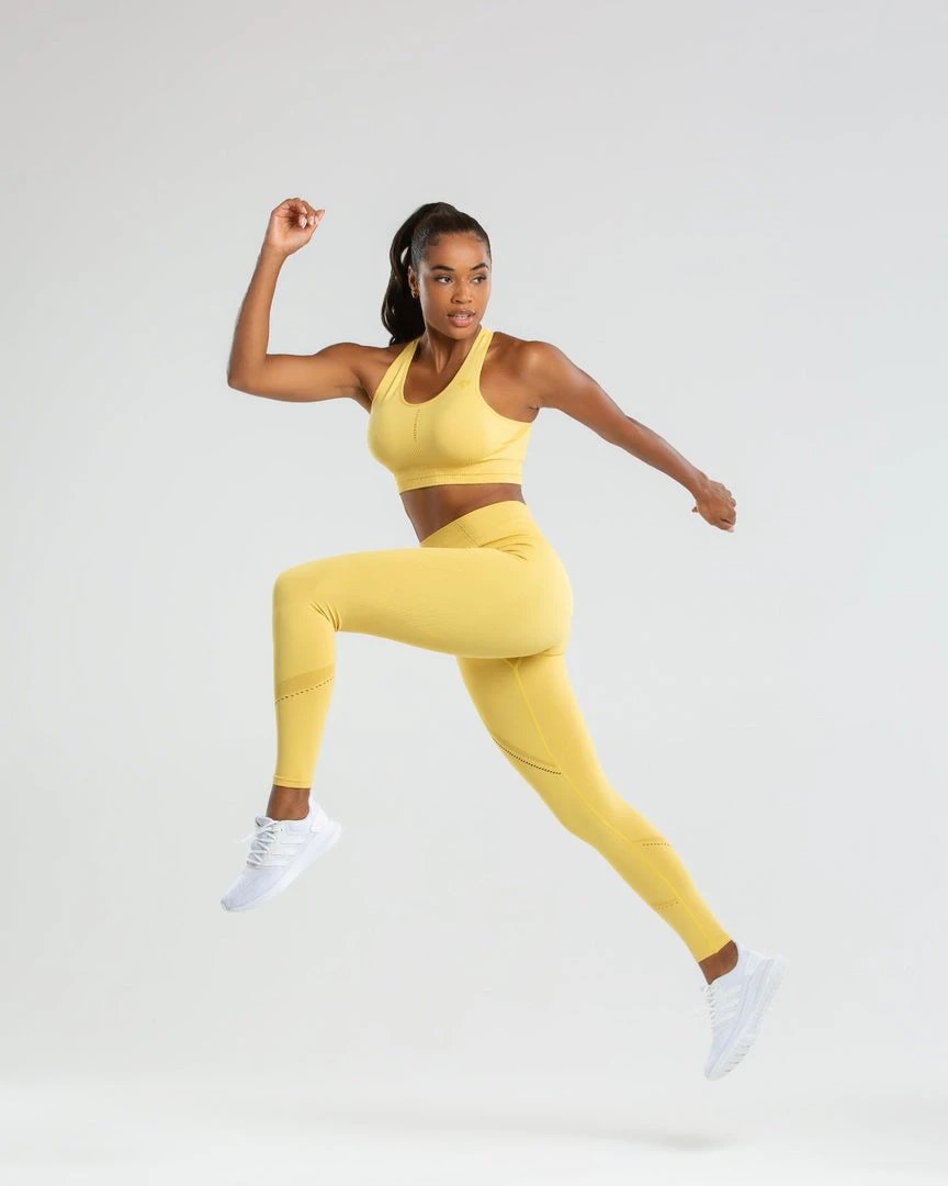 WOMEN'S BEST Renew Seamless Leggings | Dried Yellow SPORTBEKLEIDUNG