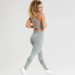 WOMEN'S BEST Renew Seamless Leggings | Mud Green SPORTBEKLEIDUNG