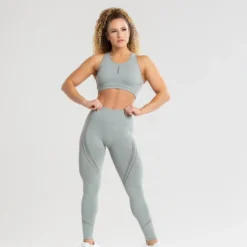 WOMEN'S BEST Renew Seamless Leggings | Mud Green SPORTBEKLEIDUNG