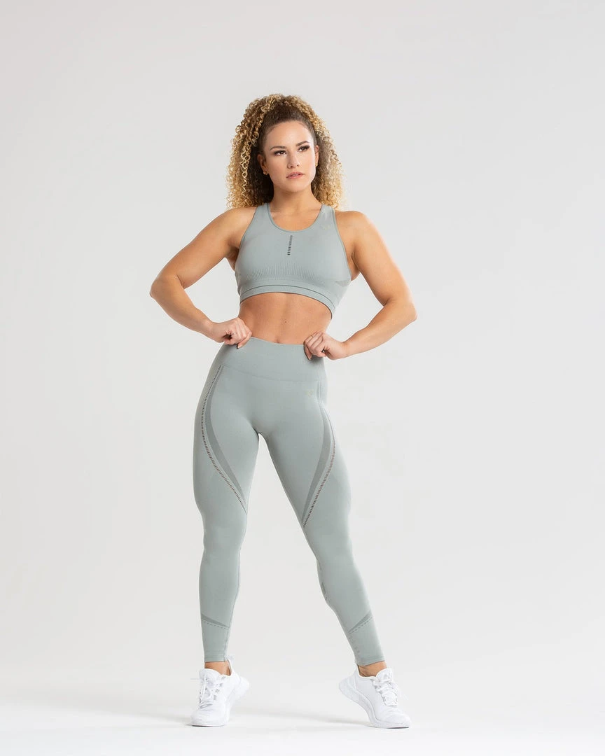 WOMEN'S BEST Renew Seamless Leggings | Mud Green SPORTBEKLEIDUNG