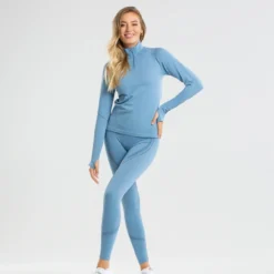 WOMEN'S BEST SPORTBEKLEIDUNG Renew Seamless Long Sleeve Top | Pacific Blue