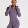 WOMEN'S BEST SPORTBEKLEIDUNG Renew Seamless Long Sleeve Top | Frosted Lilac