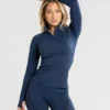 WOMEN'S BEST Renew Seamless Long Sleeve Top | Moonlight Navy