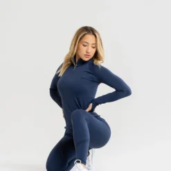 WOMEN'S BEST Renew Seamless Long Sleeve Top | Moonlight Navy