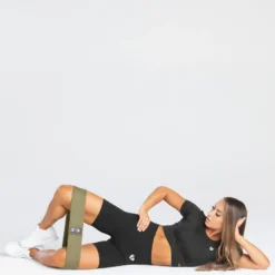 WOMEN'S BEST SPORTBEKLEIDUNG Short Resistance Band - Medium | Khaki