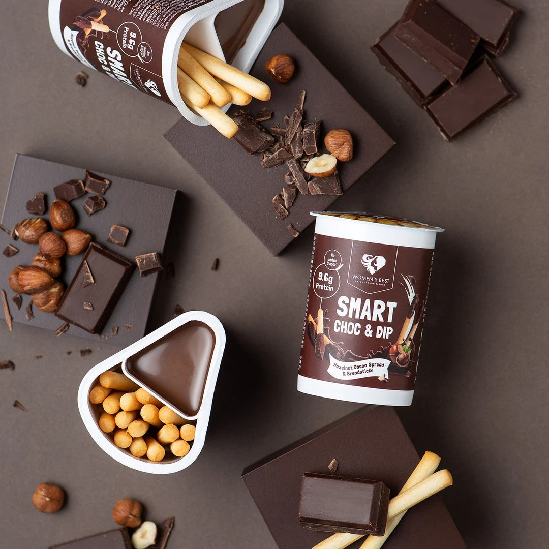 WOMEN'S BEST NUTRITION Smart Protein Choc & Dip - 12 Pack