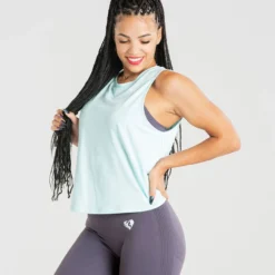 WOMEN'S BEST SPORTBEKLEIDUNG Power Tank Top | Bleached Aqua