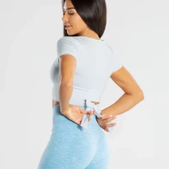 WOMEN'S BEST True Tie Crop Top | Grey