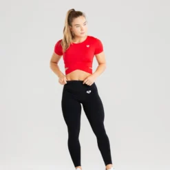 WOMEN'S BEST True Tie Crop Top | Red