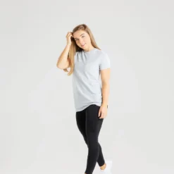 WOMEN'S BEST True Long Length T-Shirt | Grey SPORTBEKLEIDUNG