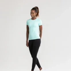 WOMEN'S BEST Power Seamless T-Shirt | Bleached Aqua SPORTBEKLEIDUNG