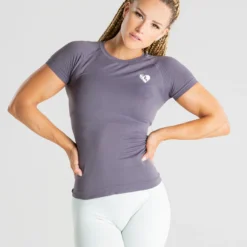 WOMEN'S BEST SPORTBEKLEIDUNG Power Seamless T-Shirt | Charcoal